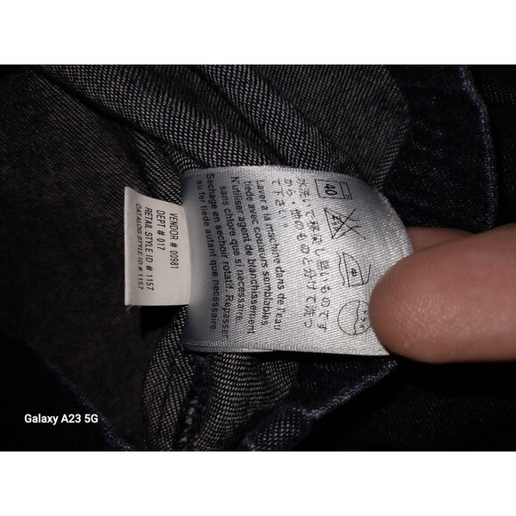 Eddie Bauer Women's Medium Dark Wash Chambray Shirt Dress Short Sleeve - Picture 9 of 9